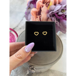 179 Złote kolczyki delikatne NA PREZENT STAL 316L