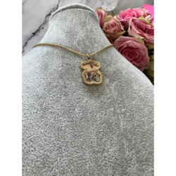 450 Złoty naszyjnik NA PREZENT WISIOREK STAL 316L