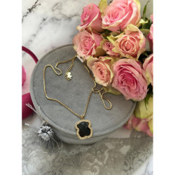 331 Złoty naszyjnik NA PREZENT WISIOREK STAL 316L