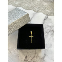 1318 Wisiorek zawieszka KRZYŻ KRZYŻYK cyrkonie