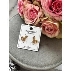 148 Złote kolczyki BLUEBERRY My Little Pony kucyk