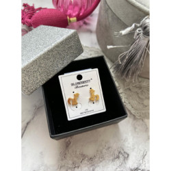 148 Złote kolczyki BLUEBERRY My Little Pony kucyk