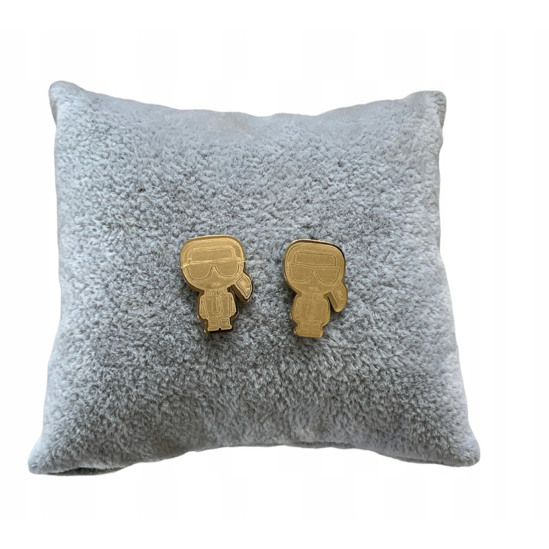 942 Złote kolczyki wkrętki NA PREZENT stal 316L