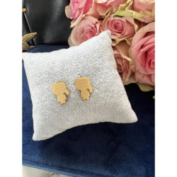 942 Złote kolczyki wkrętki NA PREZENT stal 316L