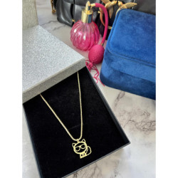 236 Złoty naszyjnik NA PREZENT DELIKATNY STAL 316