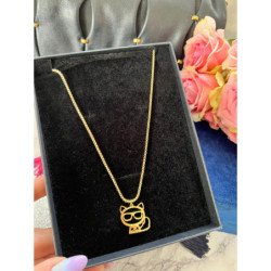 236 Złoty naszyjnik NA PREZENT DELIKATNY STAL 316