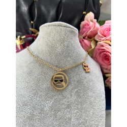 480 Złoty naszyjnik NA PREZENT DELIKATNY STAL 316