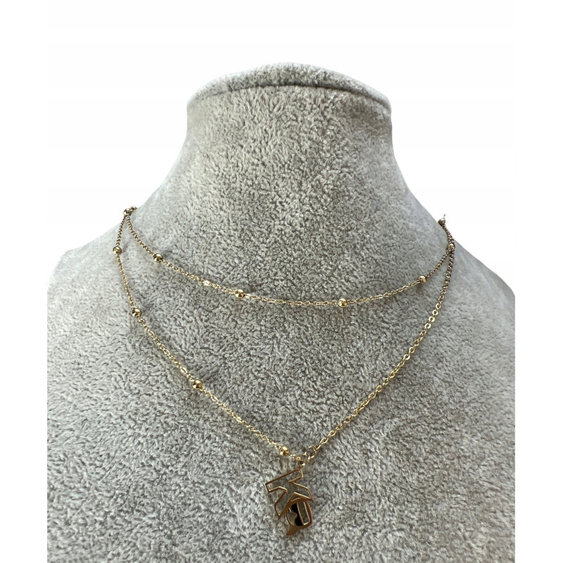 354 Złoty naszyjnik NA PREZENT DELIKATNY STAL 316L