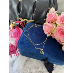 354 Złoty naszyjnik NA PREZENT DELIKATNY STAL 316L