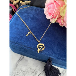 485 Złoty naszyjnik NA PREZENT DELIKATNY STAL 316L