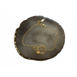 856 Złota bransoletka NA...