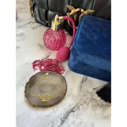 856 Złota bransoletka NA PREZENT delikatna stal