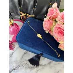 267 Złota bransoletka NA PREZENT delikatna stal