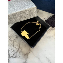 267 Złota bransoletka NA PREZENT delikatna stal