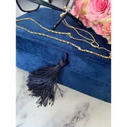 747 Łańcuszek do okularów złoty STAL