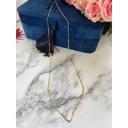 747 Łańcuszek do okularów złoty STAL