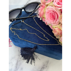 1098 Łańcuszek do okularów KULKI złoty STAL