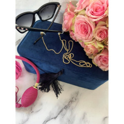 994 Złoty łańcuszek do okularów STAL