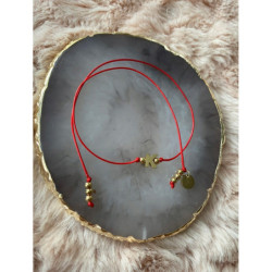 Bransoletka talizman na szczęście LITERKA K stal