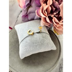 245 Złote kolczyki dla dziecka GWIAZDKI STAL 316L