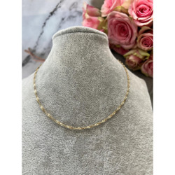 324 Łańcuszek kręcony tradycyjny 45cm stal 316L