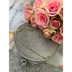 324 Łańcuszek kręcony tradycyjny 45cm stal 316L