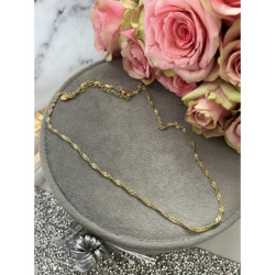 324 Łańcuszek kręcony tradycyjny 45cm stal 316L