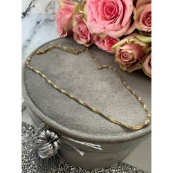 324 Łańcuszek kręcony tradycyjny 45cm stal 316L