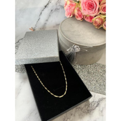 324 Łańcuszek kręcony tradycyjny 45cm stal 316L