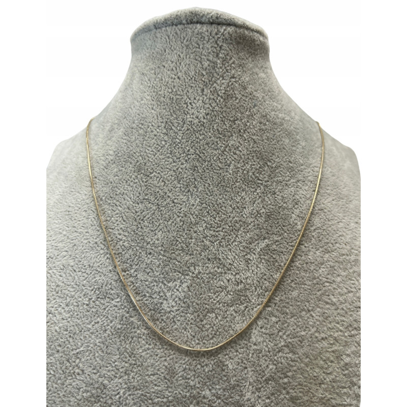 1079 Łańcuszek ŻMIJKA OKRĄGŁA 50cm stal 316L