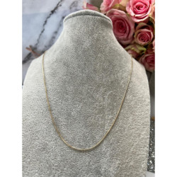 1079 Łańcuszek ŻMIJKA OKRĄGŁA 50cm stal 316L