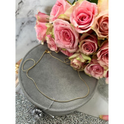 1079 Łańcuszek ŻMIJKA OKRĄGŁA 50cm stal 316L