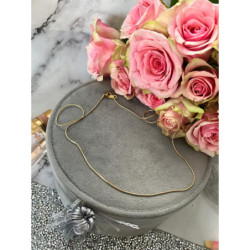 1079 Łańcuszek ŻMIJKA OKRĄGŁA 50cm stal 316L