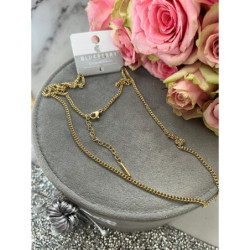 830 Łańcuszek PANCERKA 74cm BLUEBERRY stal 316L