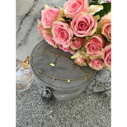 749 Złoty naszyjnik łańcuszek pancerka STAL 316L