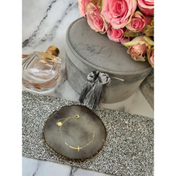 353 Złota bransoletka KRZYŻ KRZYŻYK stal 316L