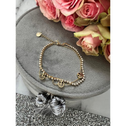 803 Złota bransoletka DRZEWKO DRZEWO stal 316L