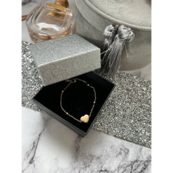 1001 Złota bransoletka SERCE SERDUSZKO stal 316L