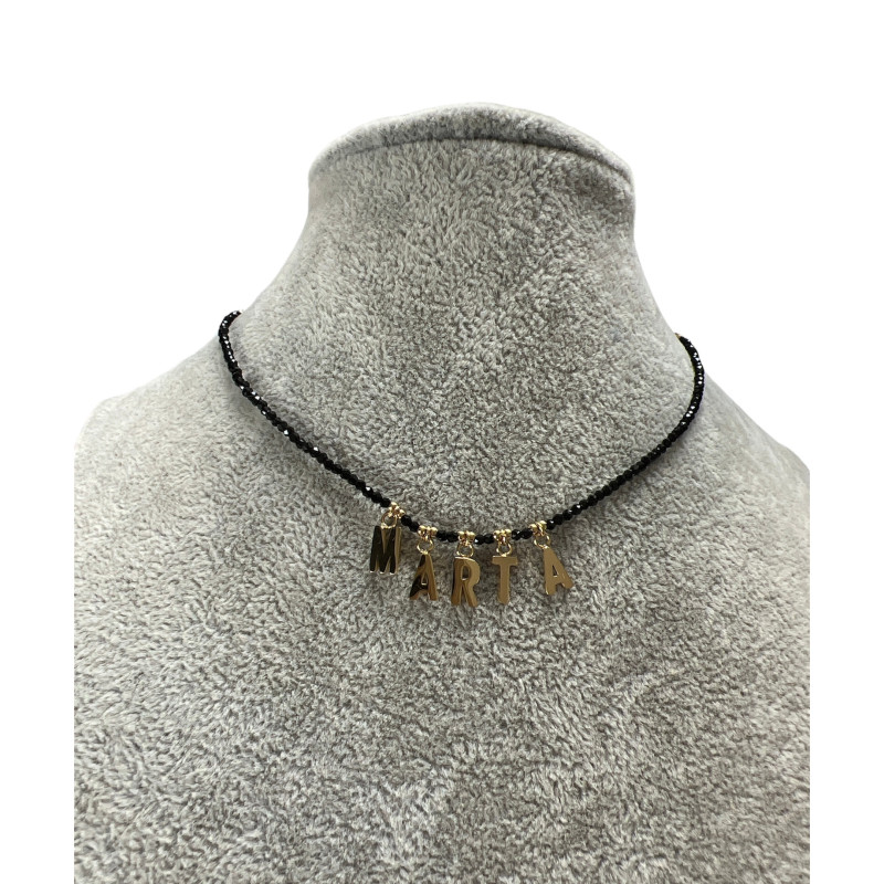 114 Złoty naszyjnik BLUEBERRY imię MARTA STAL HIT