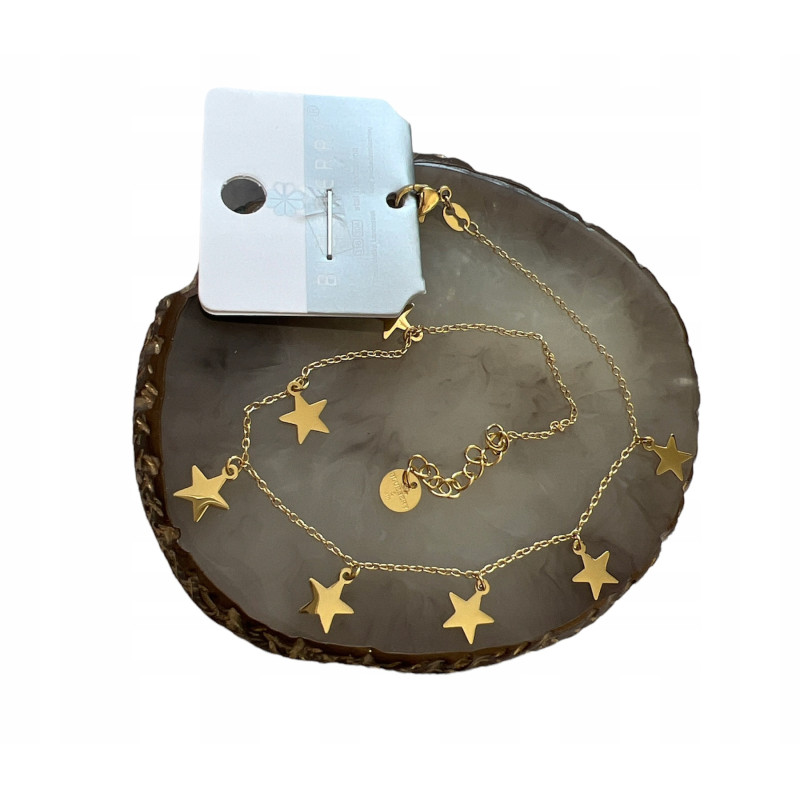 515 Bransoletka na nogę kostkę BLUEBERRY STAL 316