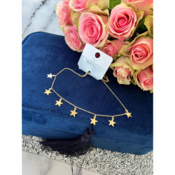 515 Bransoletka na nogę kostkę BLUEBERRY STAL 316