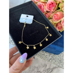 515 Bransoletka na nogę kostkę BLUEBERRY STAL 316