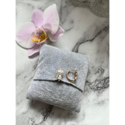 153 Złote kolczyki dla dziewczynki dziecka KOT