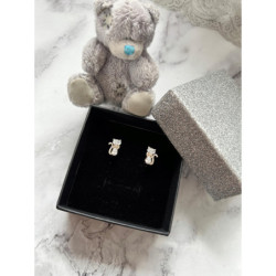 153 Złote kolczyki dla dziewczynki dziecka KOT