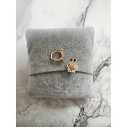 404 Złote kolczyki dla dziewczynki dziecka ŻABA