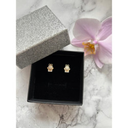 404 Złote kolczyki dla dziewczynki dziecka ŻABA