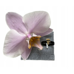 1282 Pierścionek czarny...