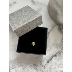 1282 Pierścionek czarny PREMIUM ROZ 9/19 HIT