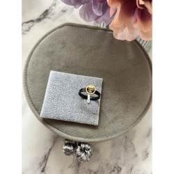 1281 Pierścionek czarny PREMIUM ROZ 9/19 HIT