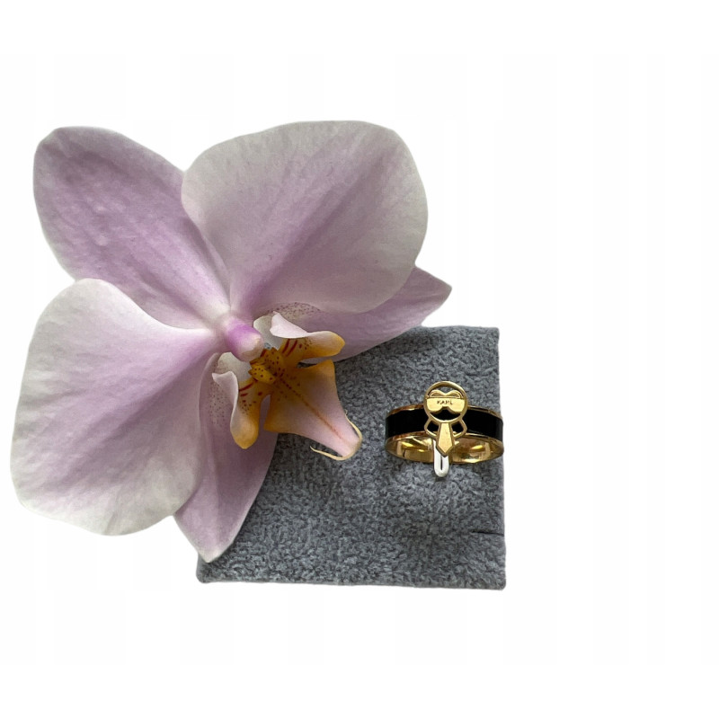 1280 Pierścionek czarny PREMIUM ROZ 8/18 HIT